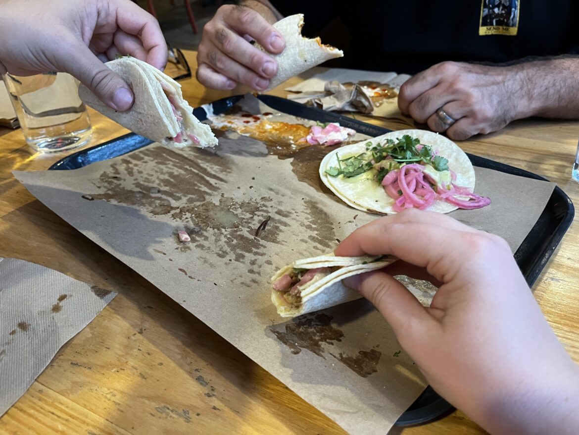 This taco place with super juicy tacos