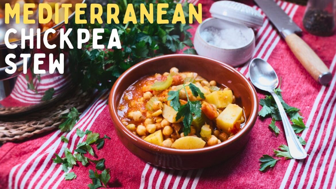 Mediterranean Chickpea Stew - Heart Healthy & VEGAN 30-Minute Meal