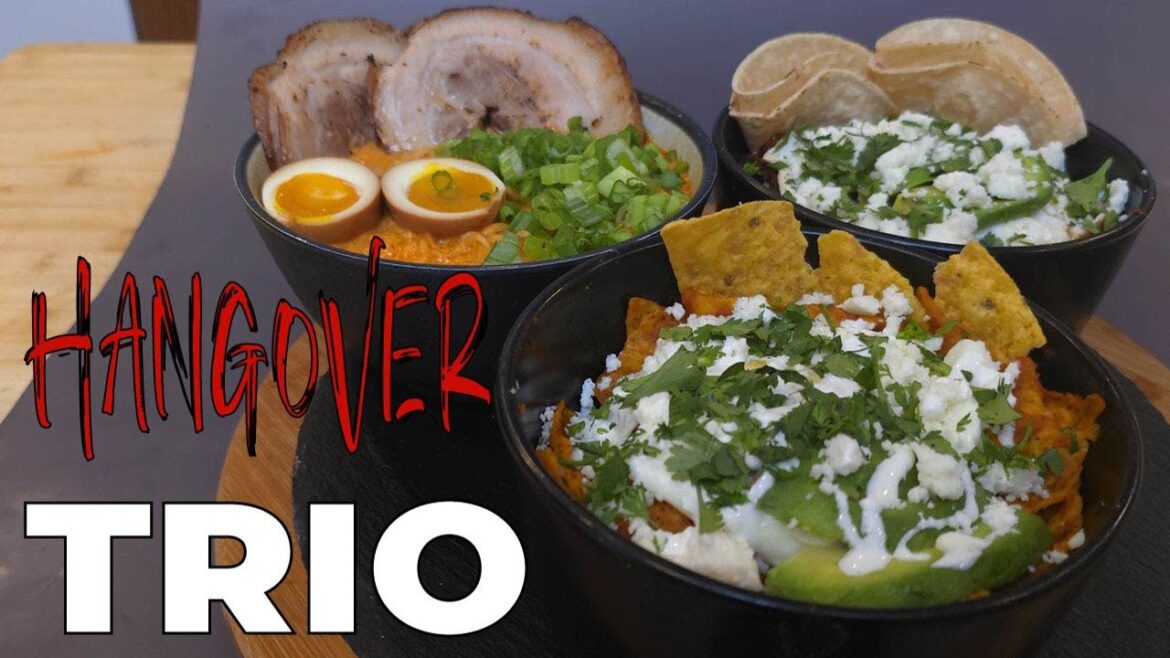 HANGOVER TRIO | Hash, Chilaquiles & Ramen