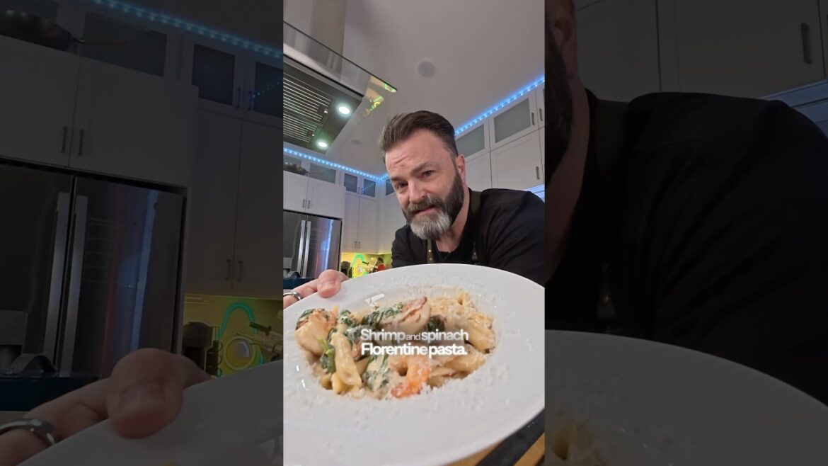 Incredible Shrimp Florentine Pasta ￼