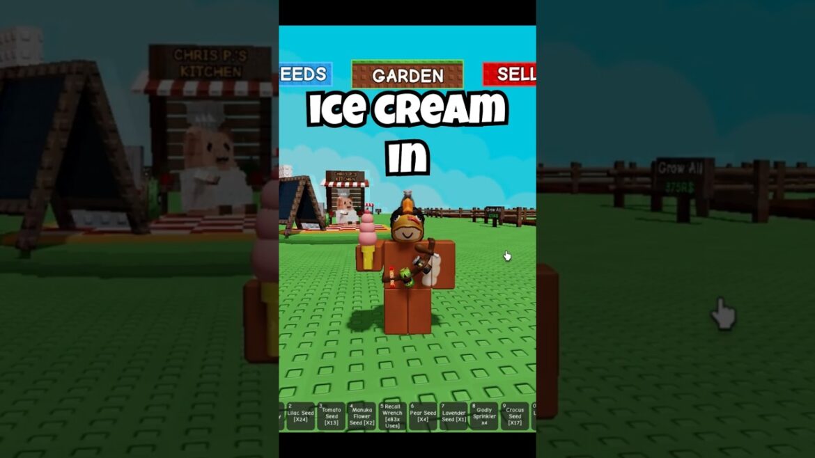 Grow a Garden | How To Make Ice Cream In Grow a Garden | Roblox | Cook Update | Ice Cream