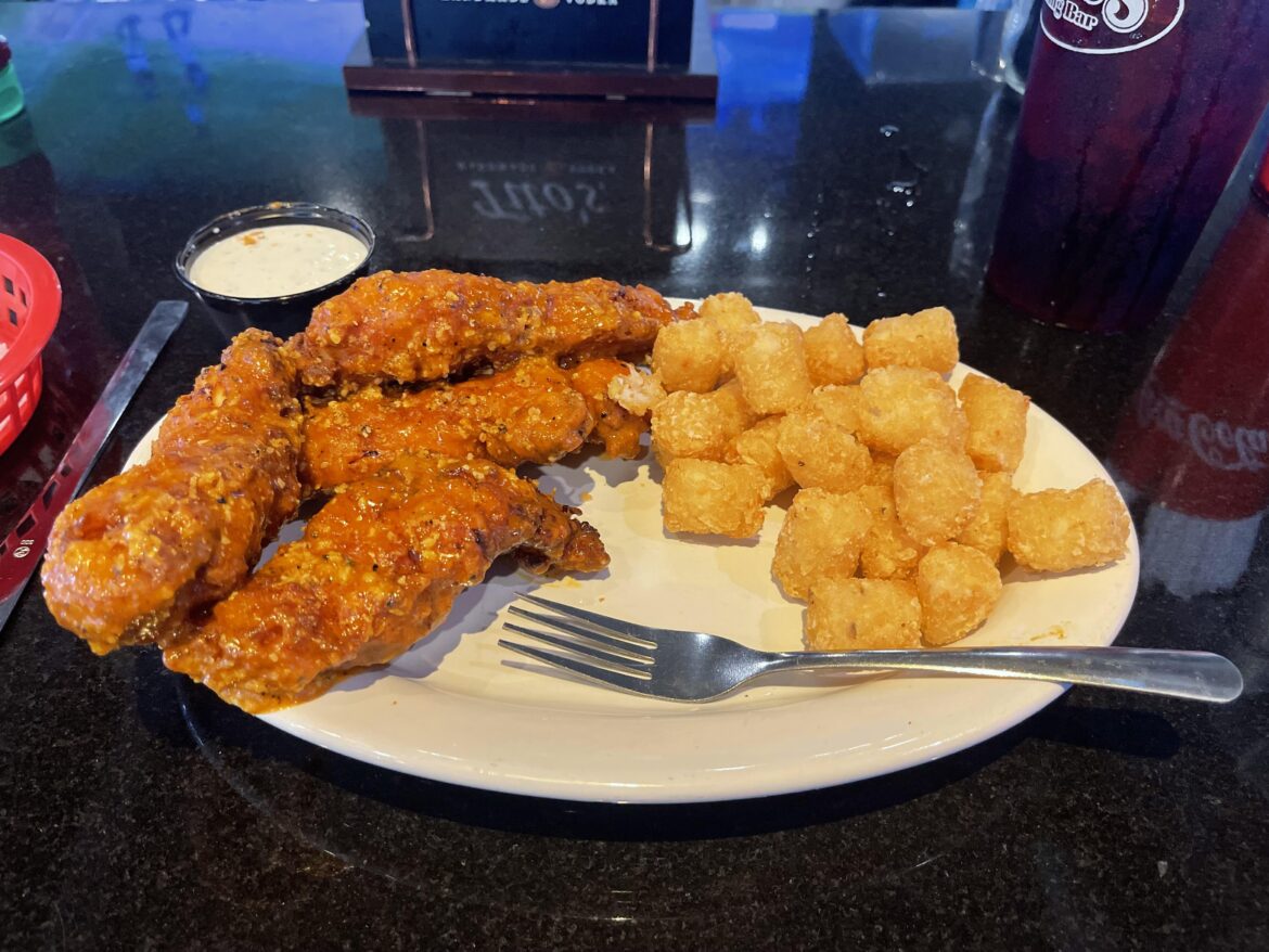 $8 boneless wings basket today only at Pluckers