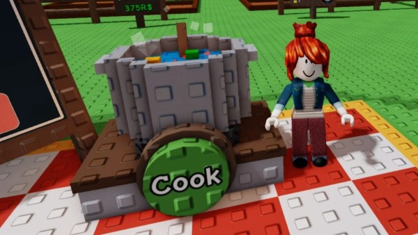 Chris P. Bacon at cooking pot in Grow a Garden