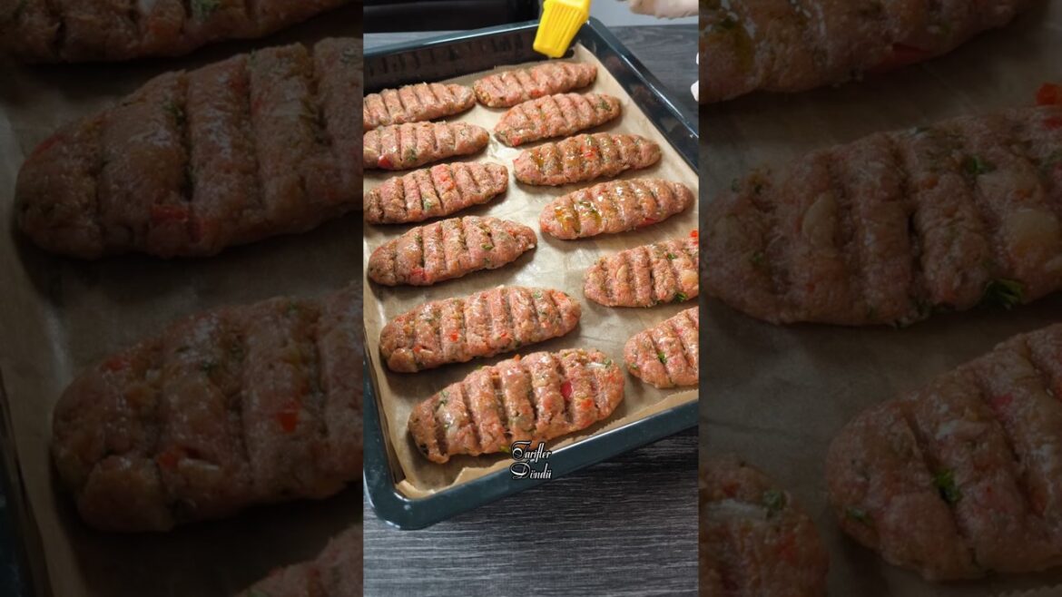Meatballs in the oven and Bulgur pilaf with mushrooms /Fırında Köfte ve Mantarlı Bulgur pilavı#food