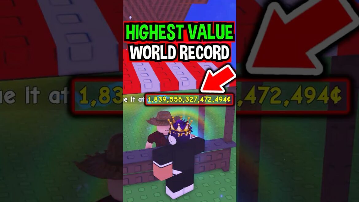 HIGHEST VALUE FRUIT WORLD RECORD in Roblox Grow a Garden..