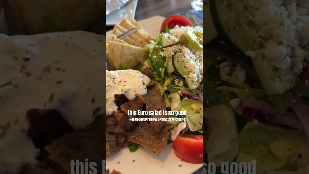 Gyro salad #florida #food #foodie #dinnerideas #dinner #mediterraneanfood #gyro #salad #greek #fyp