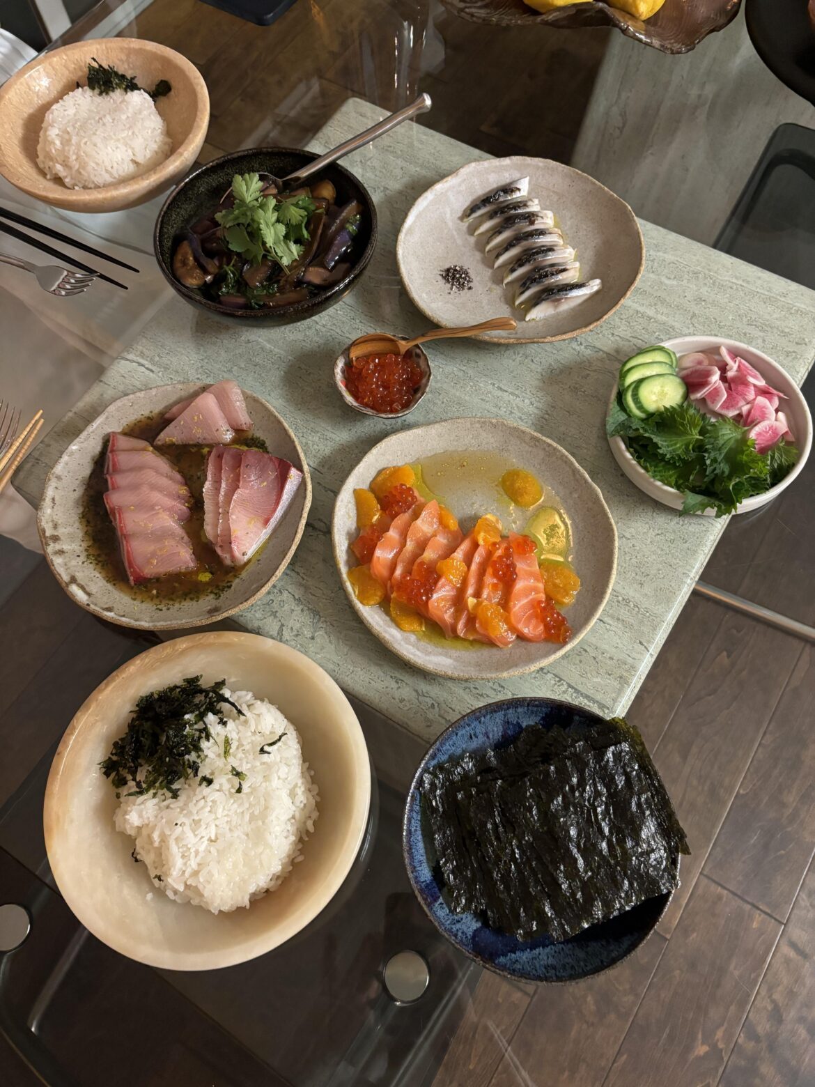 crudo dinner for two