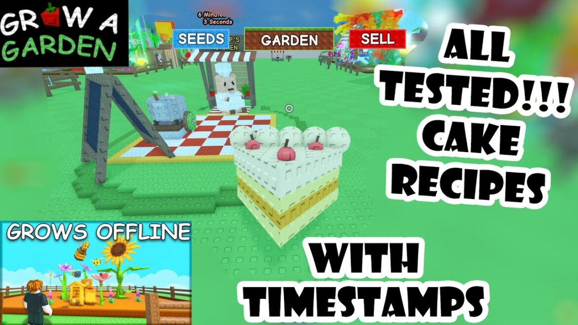 ALL TESTED Cake Recipes “Grow a Garden” Roblox with Timestamps! #growagardenroblox #growagarden ALL TESTED Cake Recipes "Grow a Garden" Roblox with Timestamps! #growagardenroblox #growagarden
