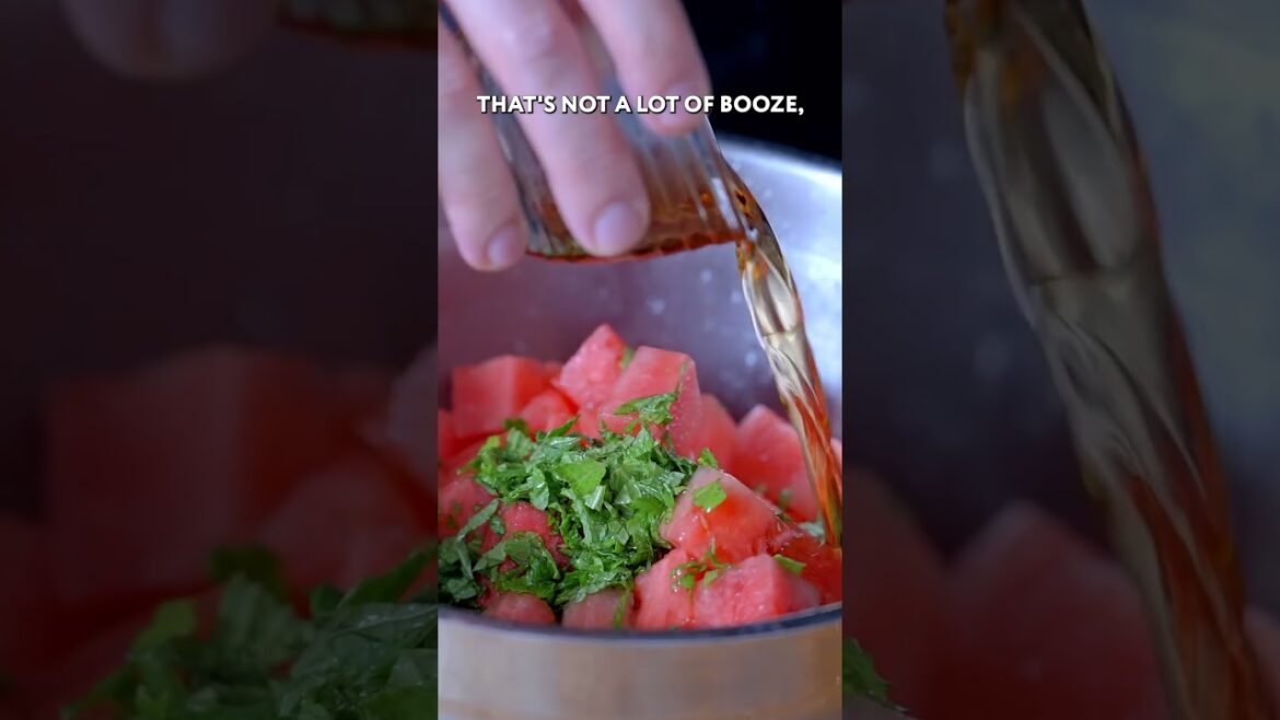 Must-try summer watermelon mojito salad!