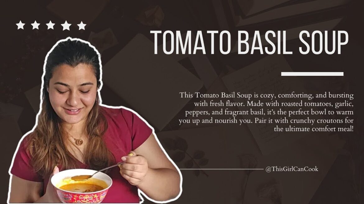 Creamy Tomato Basil Soup with Brie | Cozy, Comforting & Easy!