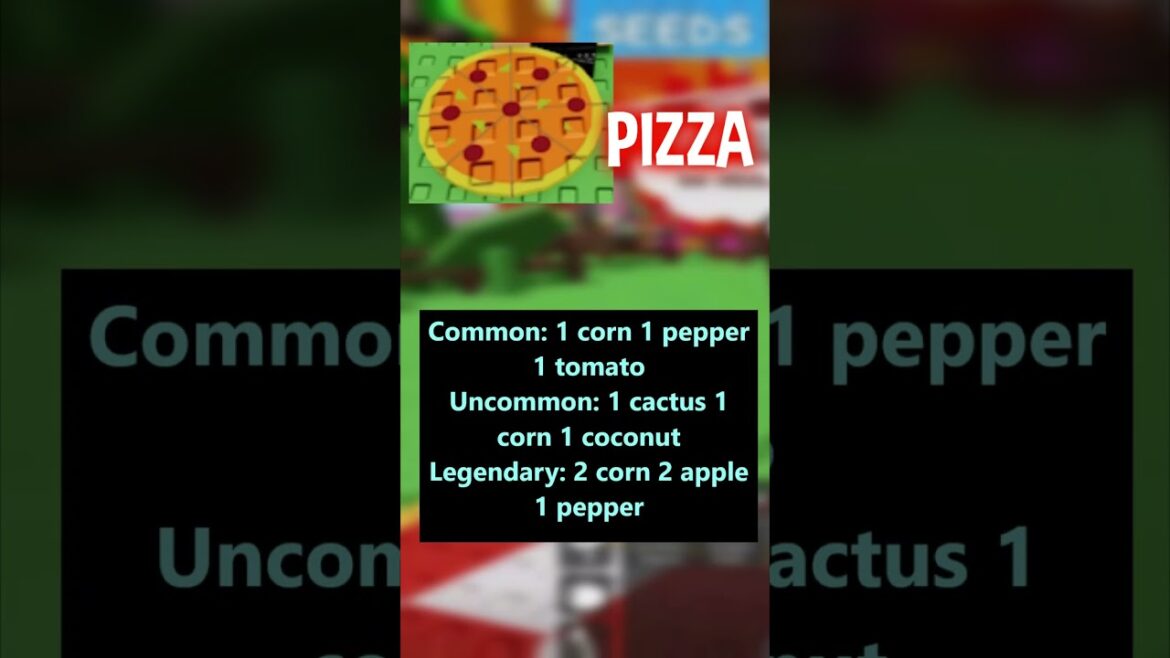 HOW TO COOK PIZZA ON GROW A GARDEN *Legendary SECRET Recipe* #roblox