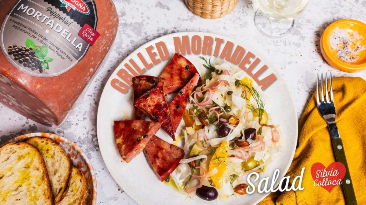Authentic family recipe, Mortadella grilled salad