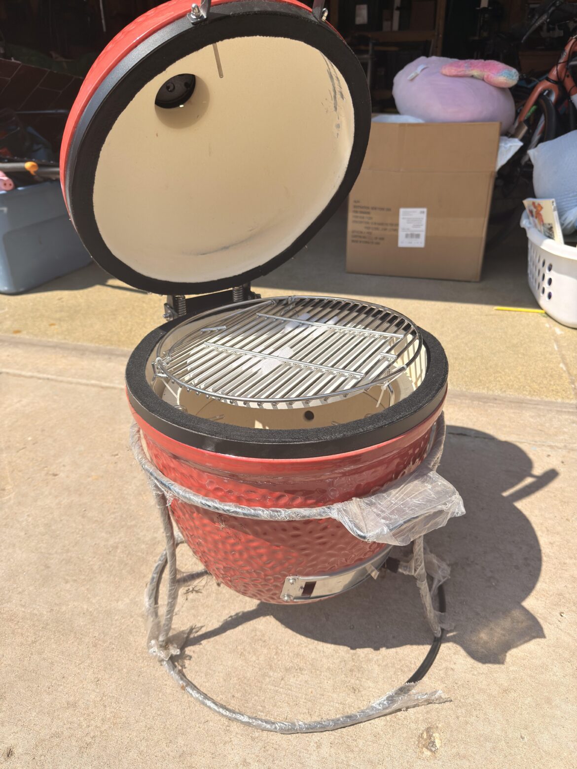 New (second hand) junior missing cast iron fire grate. Needed if using basket? New (second hand) junior missing cast iron fire grate. Needed if using basket?