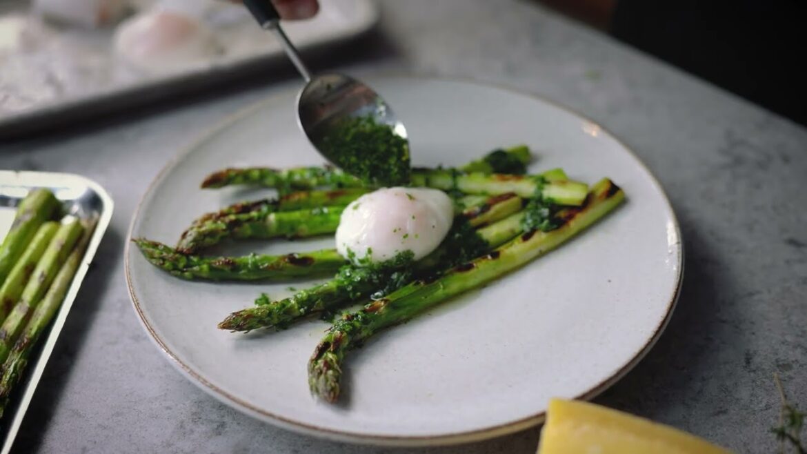 Grilled asparagus