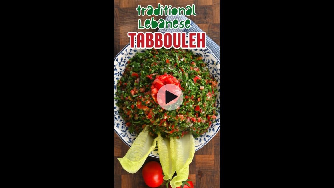 Lebanese Tabbouleh Salad (Tabouli)