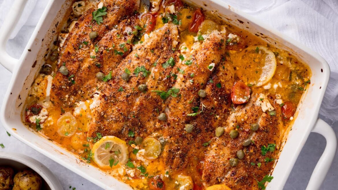 This Lemon Feta Fish Bake Is So Easy Anyone Can Make It! This Lemon Feta Fish Bake Is So Easy Anyone Can Make It!