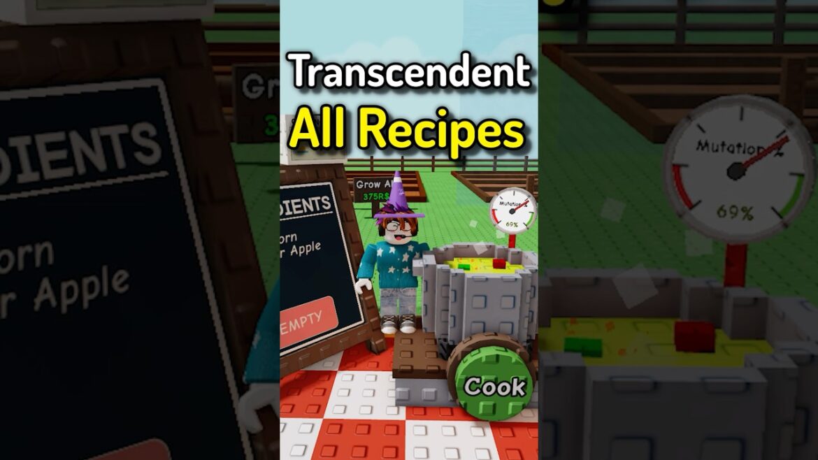 How To Craft Every Transcendent Recipes in Roblox Grow A Garden KITCHEN STORM Event How To Craft Every Transcendent Recipes in Roblox Grow A Garden KITCHEN STORM Event