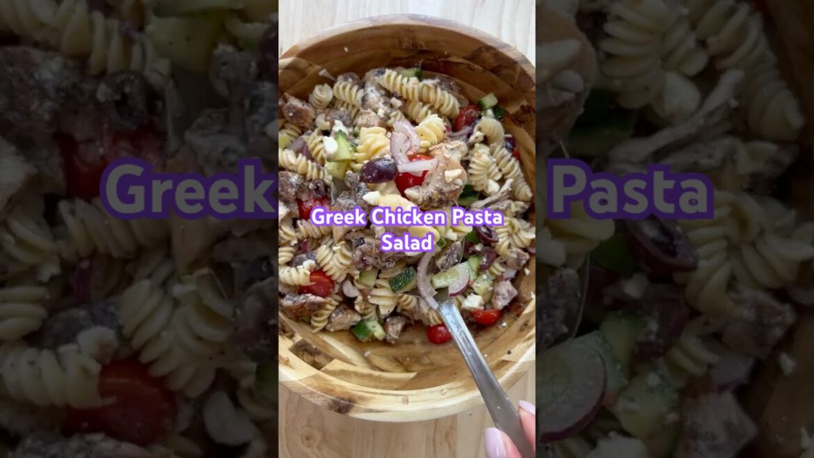 Greek Chicken Pasta Salad