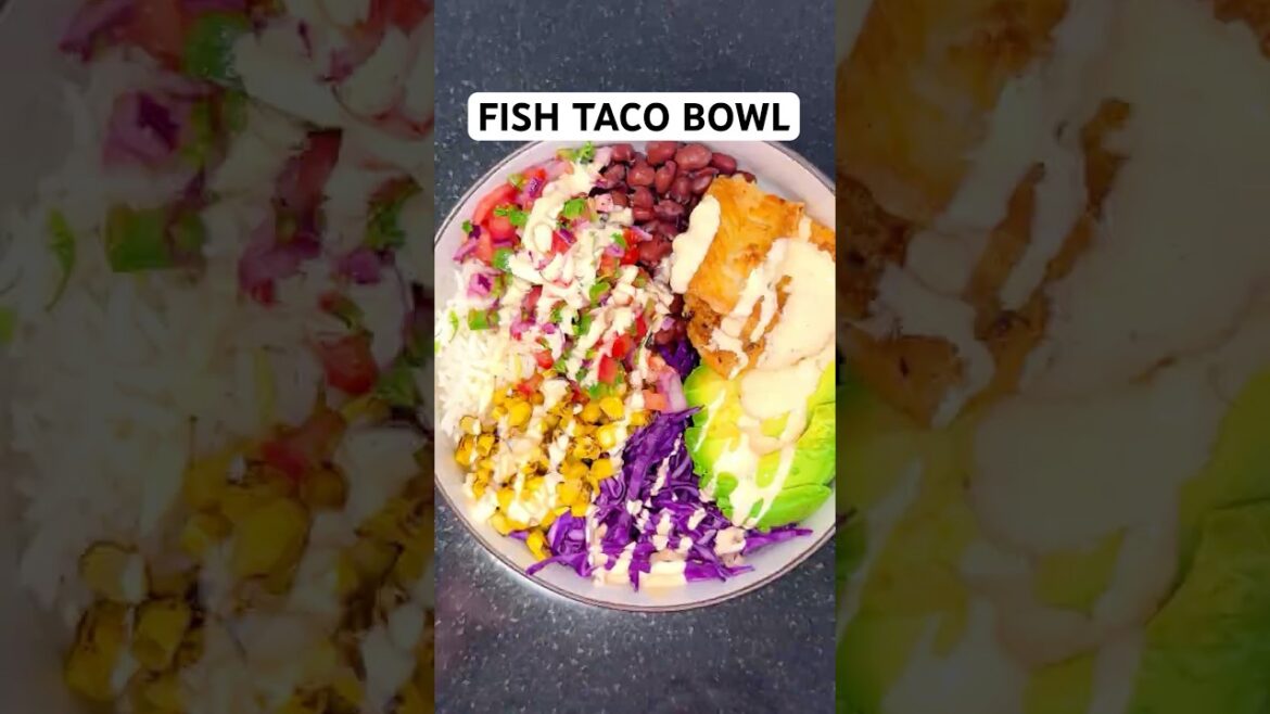 Best Fish Taco Bowl ever! Fresh cod, zesty rice, crunchy slaw & creamy lime crema in 30 mins! Best Fish Taco Bowl ever! Fresh cod, zesty rice, crunchy slaw & creamy lime crema in 30 mins!