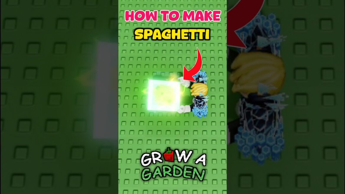 How To Make A Spaghetti In Grow A Garden | Roblox