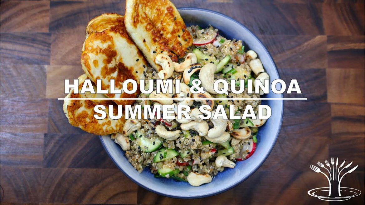 Veggie Lunch – Halloumi & Quinoa Summer Salad Veggie Lunch - Halloumi & Quinoa Summer Salad