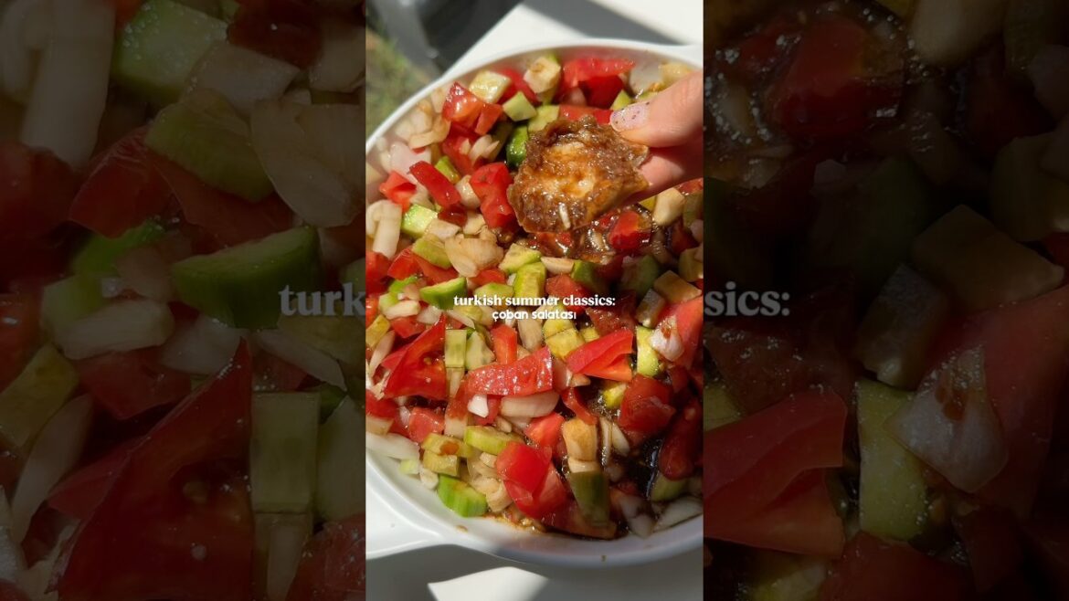 Turkish Summer Classics: Çoban Salatası with Nar Ekşisi (Pomegranate Molasses) / foodieeda