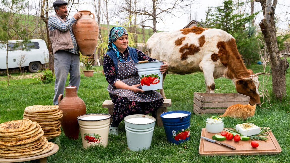 Homemade Cheese & Cheese Flatbreads from Fresh Cow's Milk