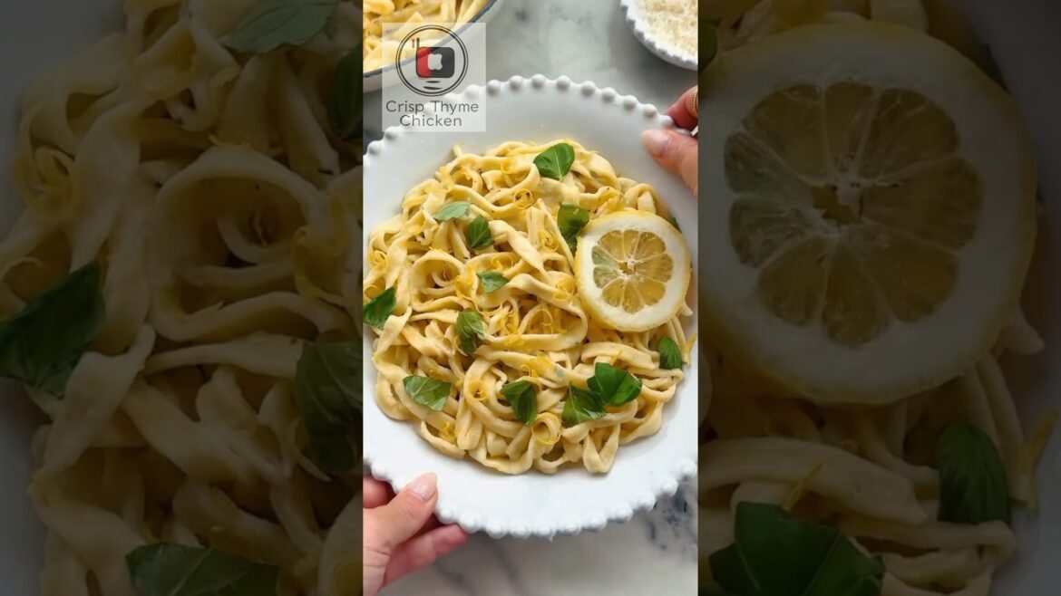 Scialatielli Al Limone #asmr #pasta #youtubeshorts #recipe #trendingnow #cooking
