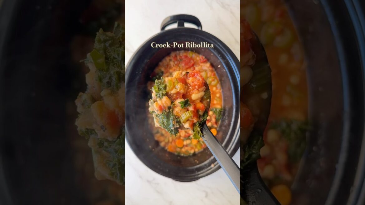 Crockpot Ribollita #slowcooker #crockpot #ribollita #souprecipe Crockpot Ribollita #slowcooker #crockpot #ribollita #souprecipe