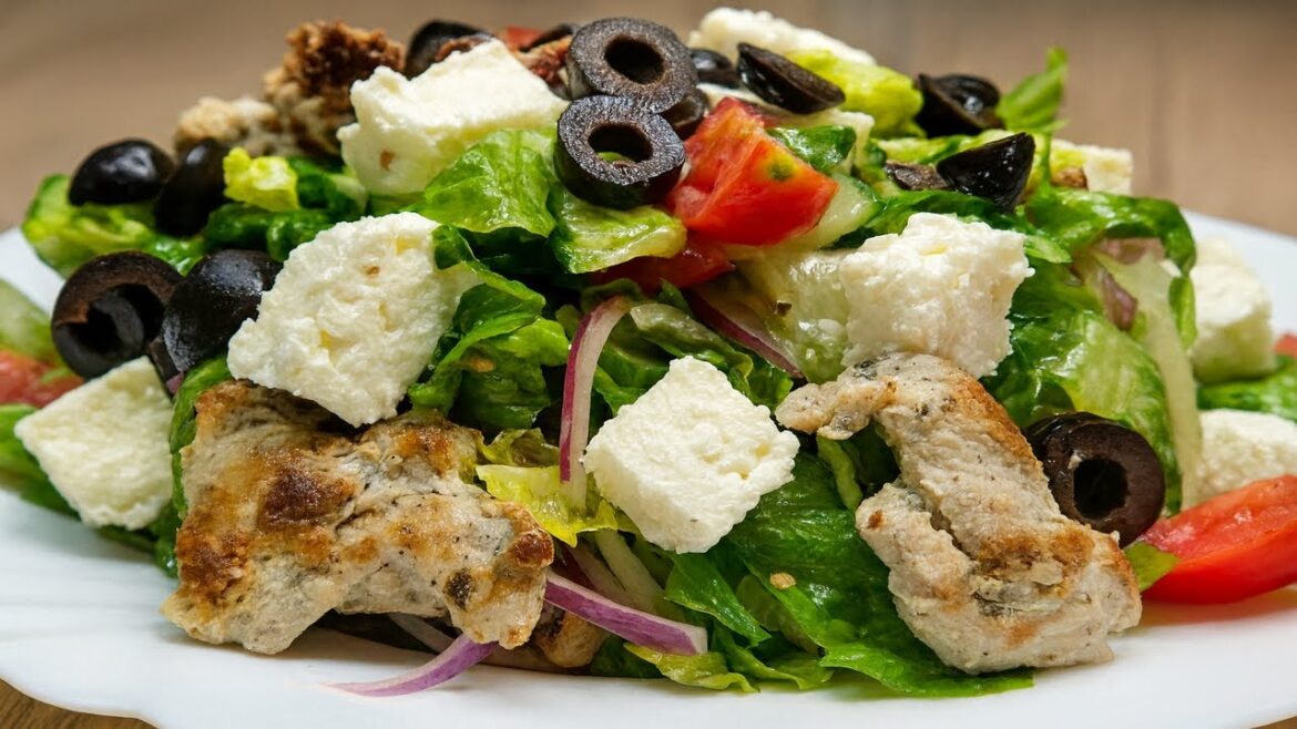 Refreshing Greek Chicken Salad | Easy & Healthy Summer Salad Recipe