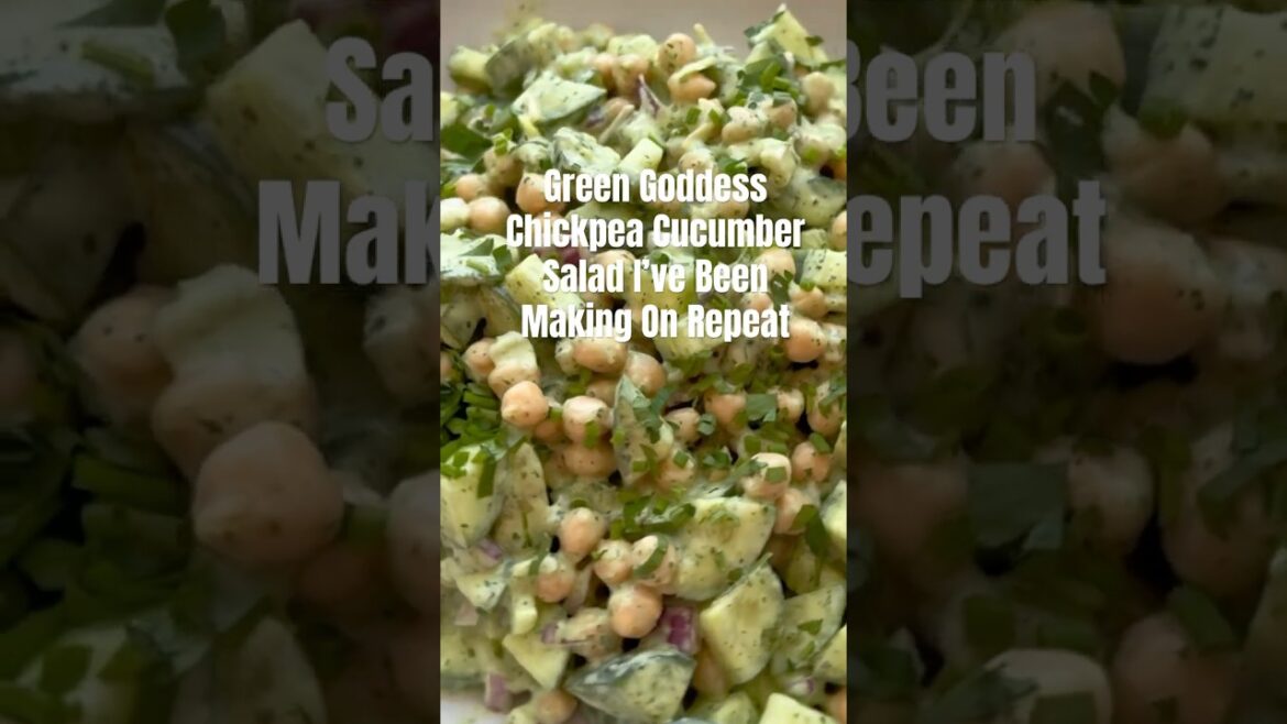 Green Goddess Chickpea Cucumber Salad Green Goddess Chickpea Cucumber Salad