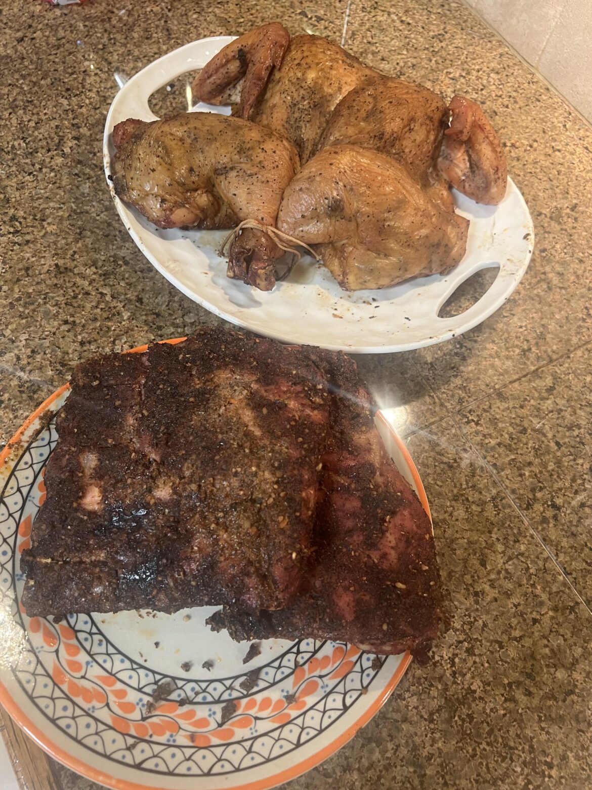 Smoked chicken & ribs