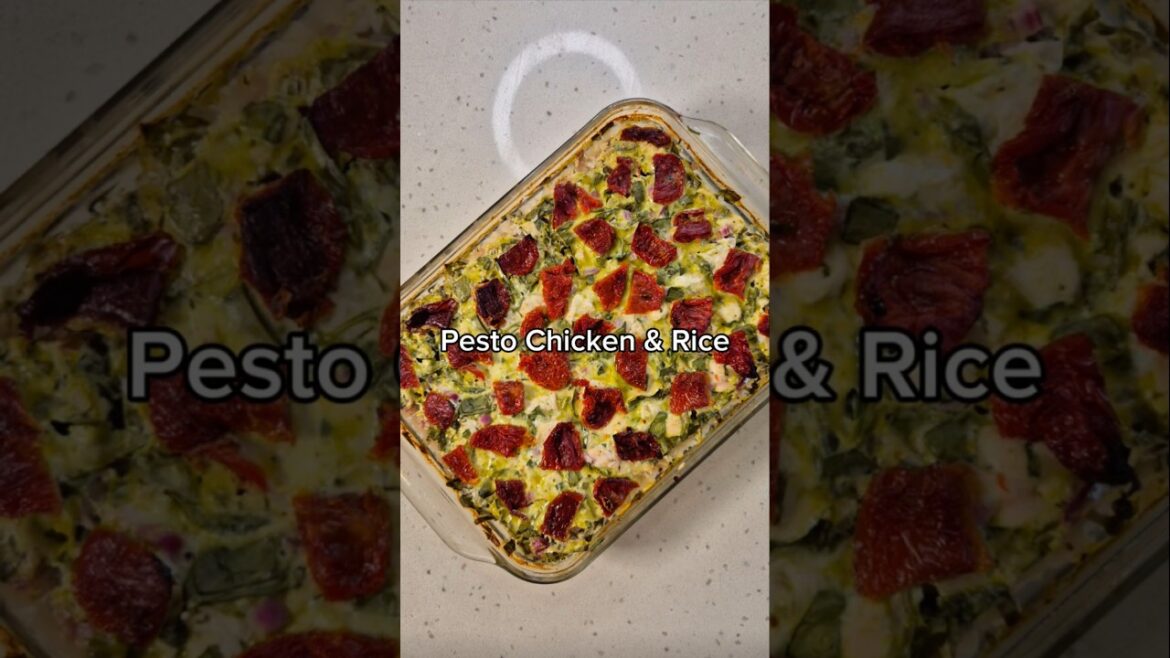 Chicken Pesto & Rice Meal Prep