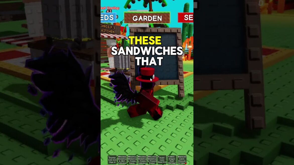 how to make sandwich recipe in grow a garden roblox (cooking event)