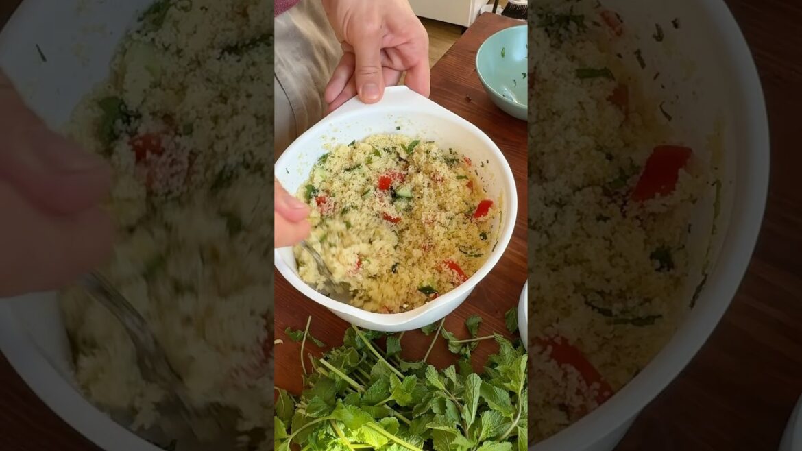 Couscous salad: a perfect side dish for bbq #couscous  #bbq #homecook #deliciousfood  #easyrecipe