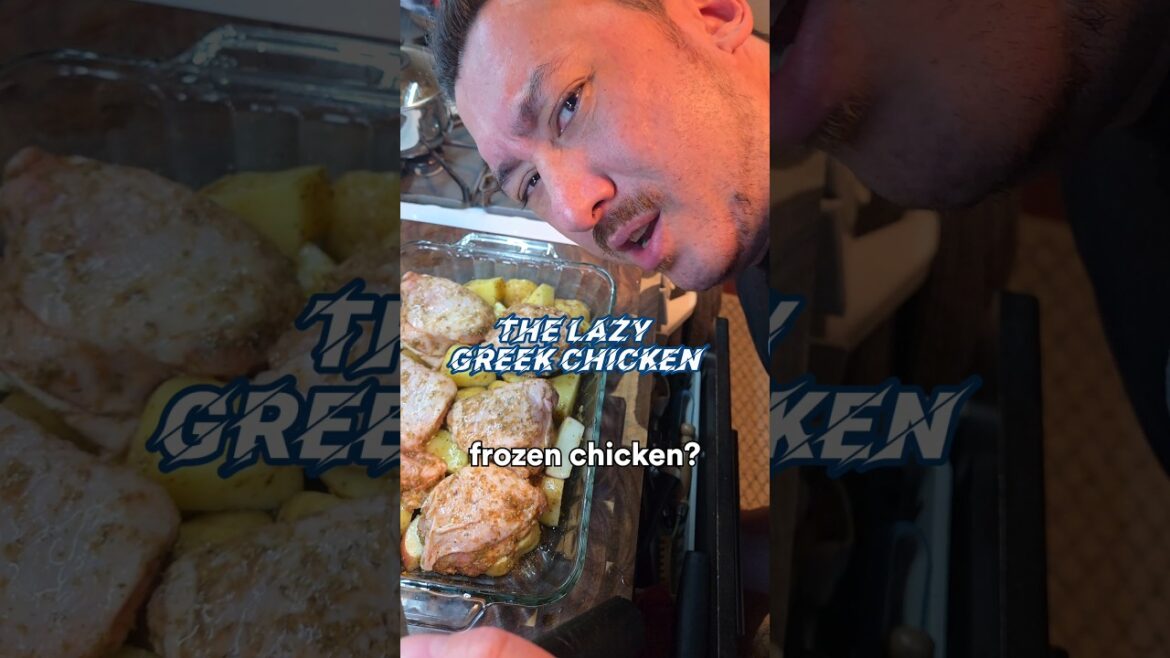 Easy Greek Lemon Bake  #food #shorts