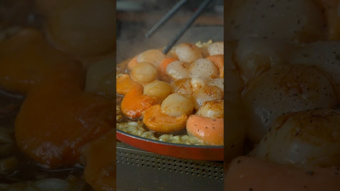 Grilled Scallops #mukbang #food #funny