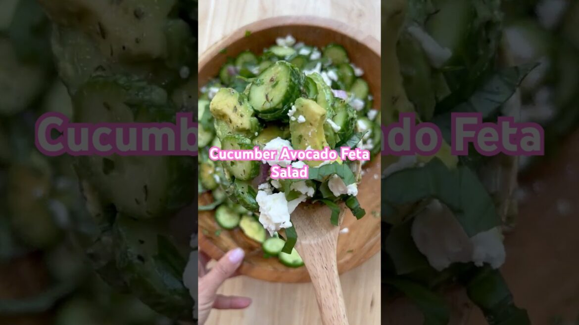 Cucumber Avocado Feta Salad Cucumber Avocado Feta Salad
