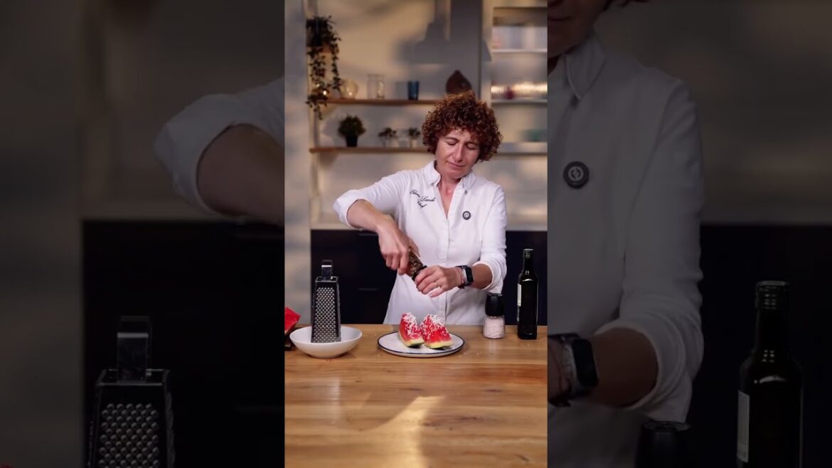 Модный арбуз с сыром Фета. #shorts