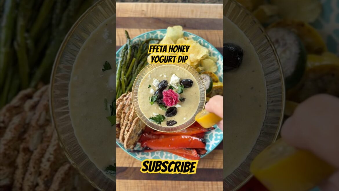 Feta Honey Yogurt Dip #easyrecipes #cookingshow #food #easyrecipe