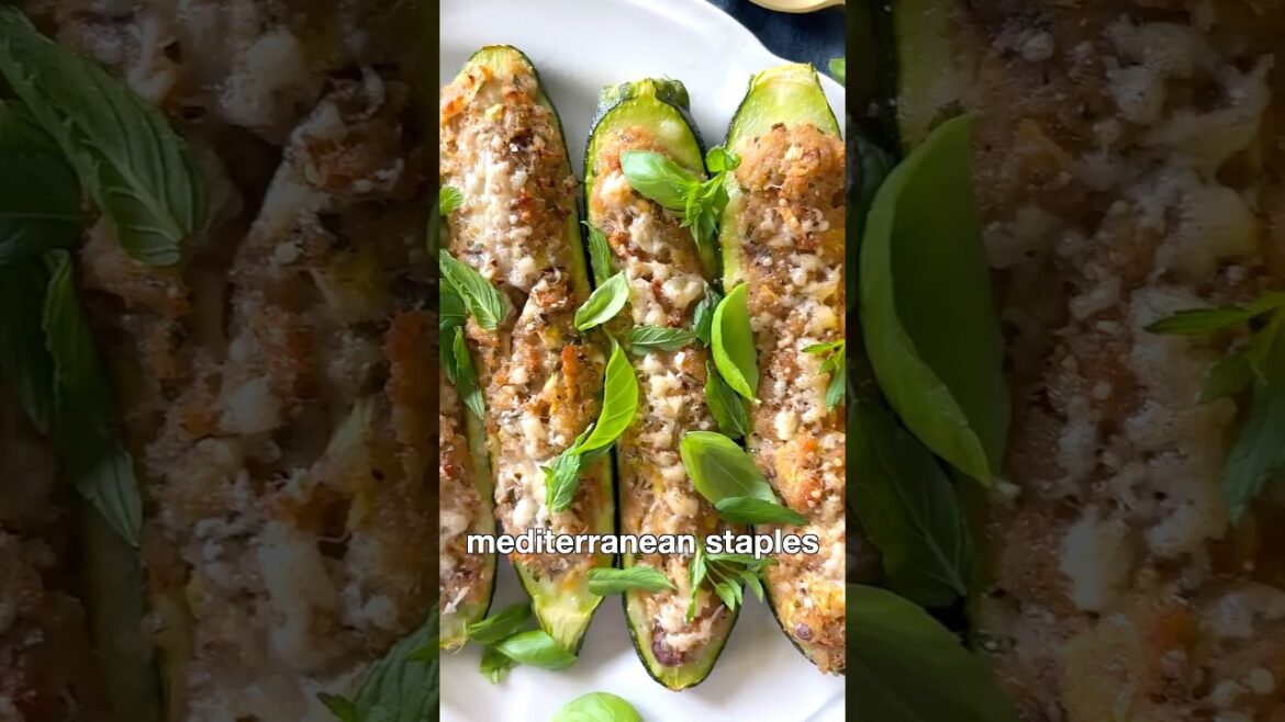 Easy Zucchini Boats with Tuna