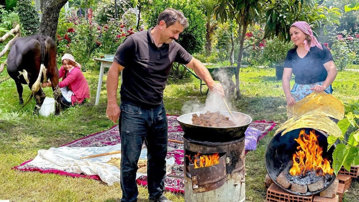 Village Life Bread Baking: Traditional Lavash Made Over Open Fire (No Oven!) Village Life Bread Baking: Traditional Lavash Made Over Open Fire (No Oven!)