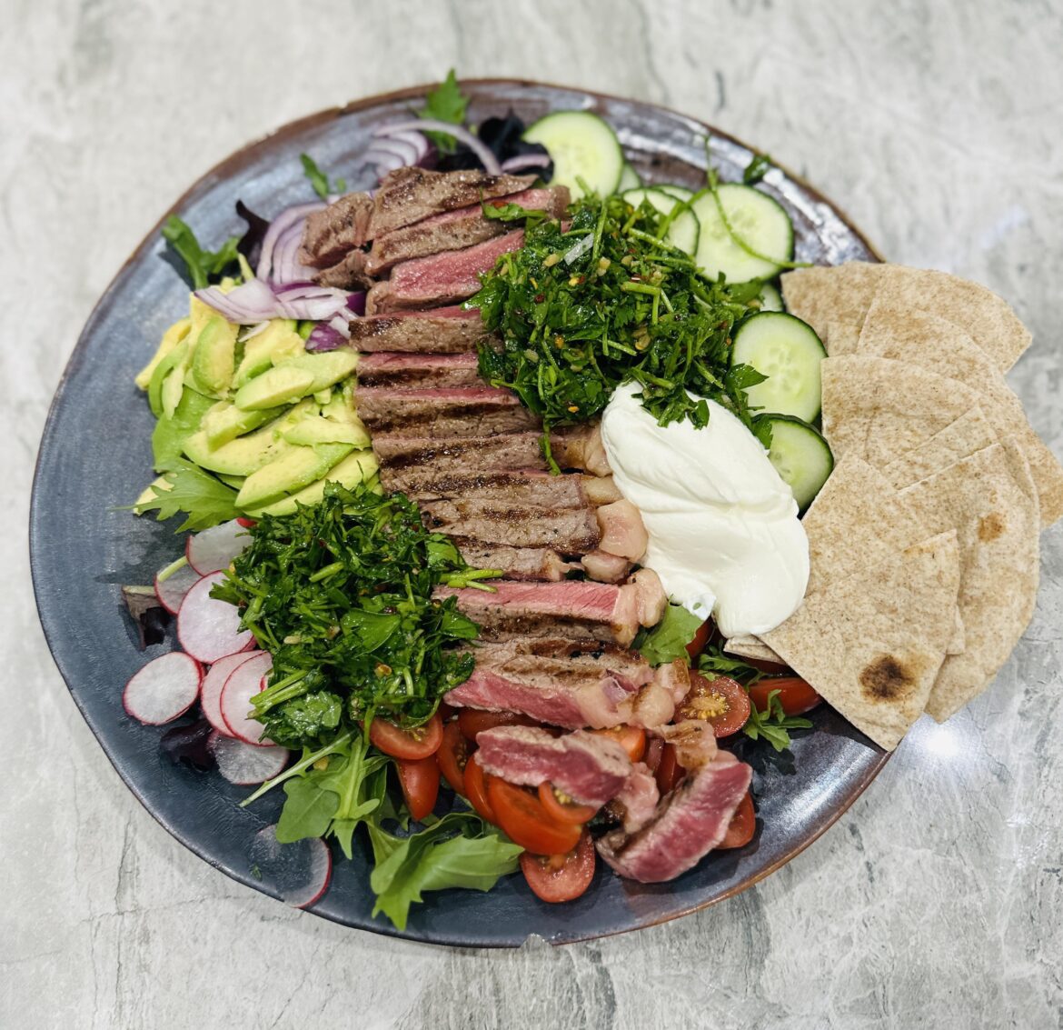 When the wife asks for a light salad.. :)