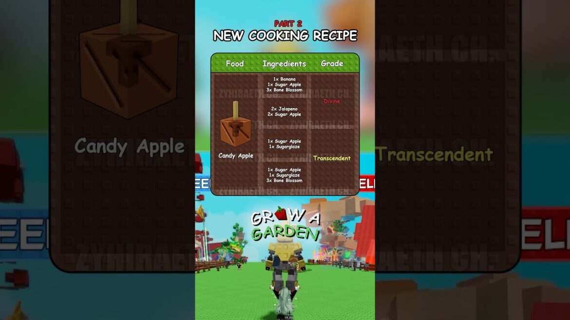 Grow A Garden New Cooking Recipe Part 2  #growagardenroblox  #growagarden
