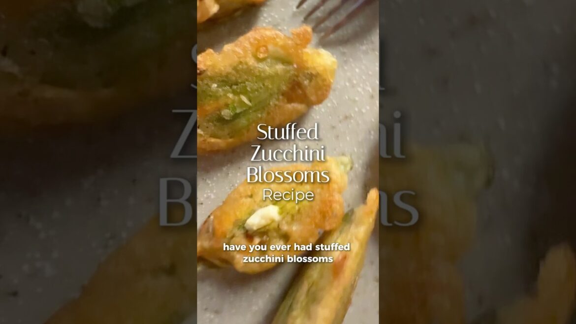 Stuffed Zucchini Blossoms  #zucchiniblossoms #fioridizucca #zucchiniflowers #antipasto #recipe