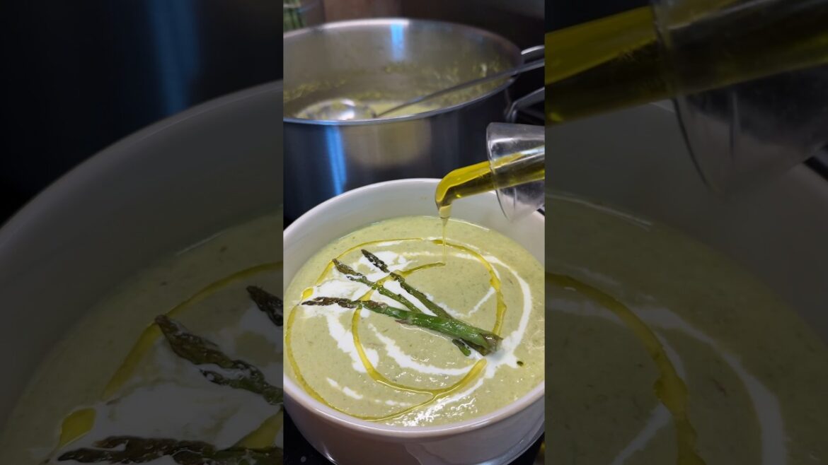 Cream of Asparagus Soup #sofiaafoodie #short Cream of Asparagus Soup #sofiaafoodie #short