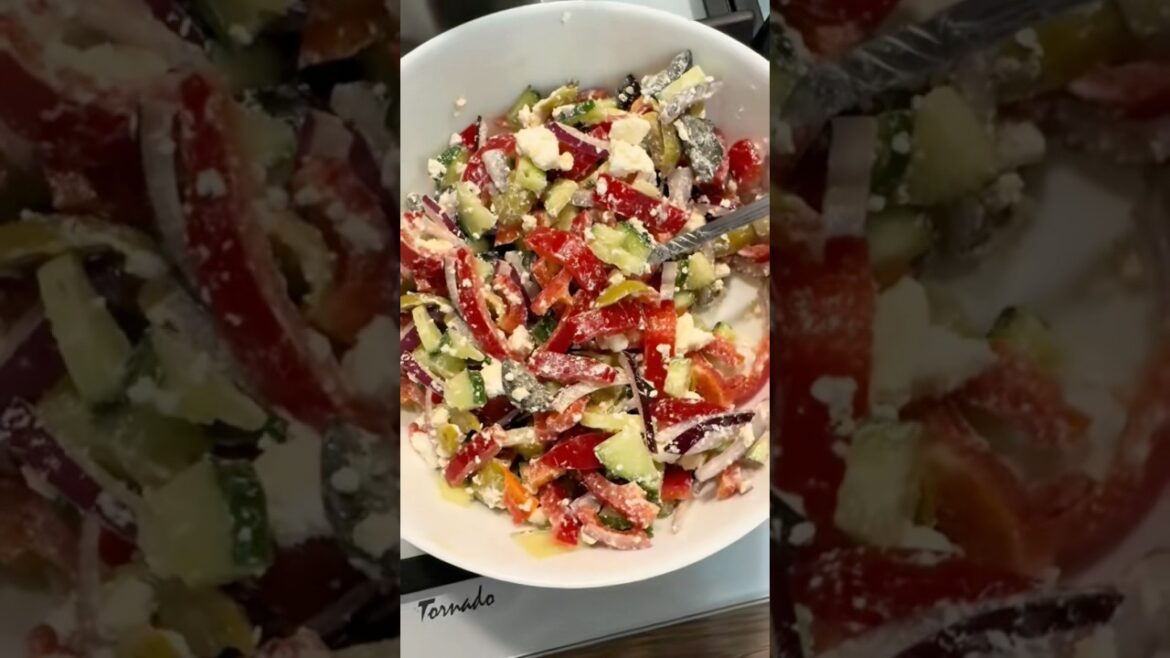 easy greek salad - recipe