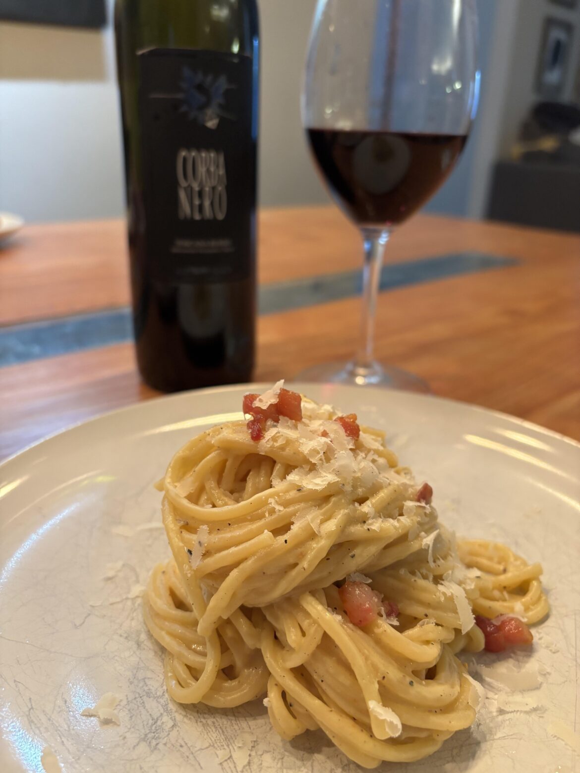 Carbonara for Anniversary Dinner