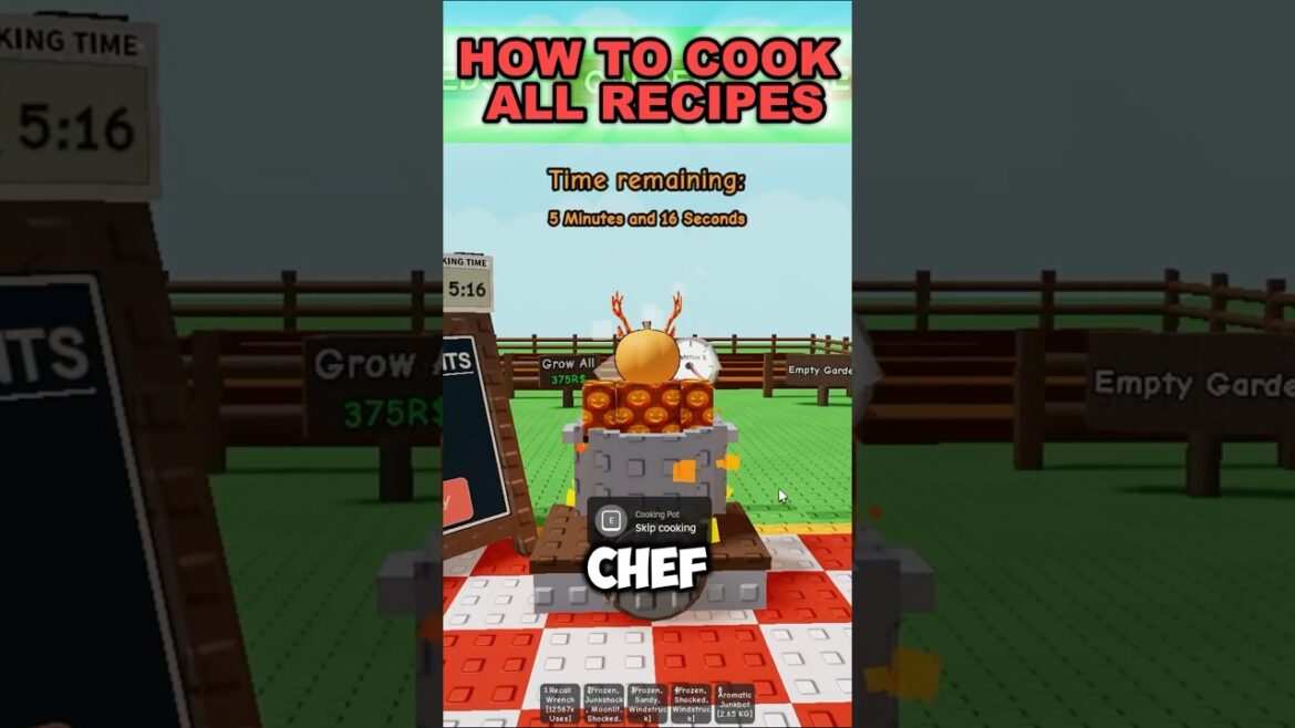 ALL TRANSCENDENT FOOD RECIPES IN GROW A GARDEN #roblox #growagarden