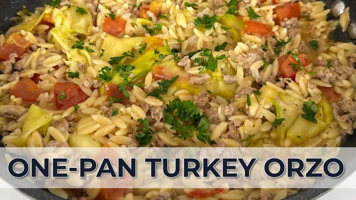 One-Pan Turkey & Courgette Orzo | Easy, Healthy Dinner in 30 Minutes
